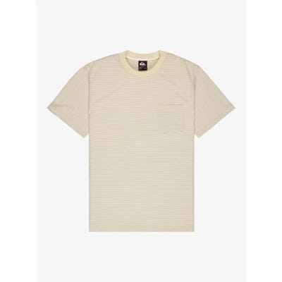 Quiksilver Lopaz Striped Ss Pocket T-shirt Eqykt04414-wbk3 - Kleur Wit - Maat L