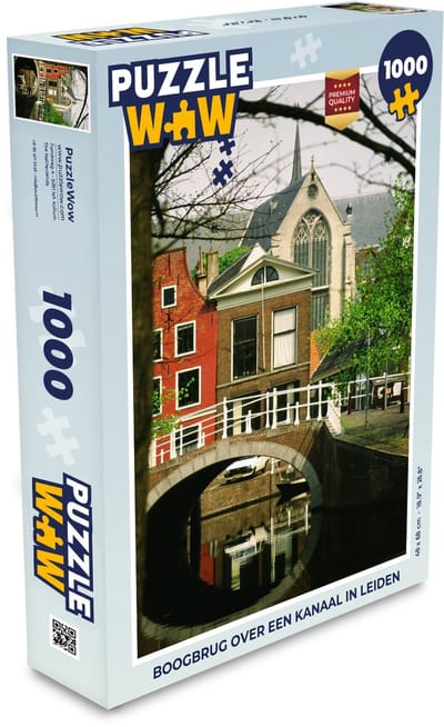 Puzzel Brug - Leiden - Planten - Legpuzzel - Puzzel 1000 stukjes volwassenen