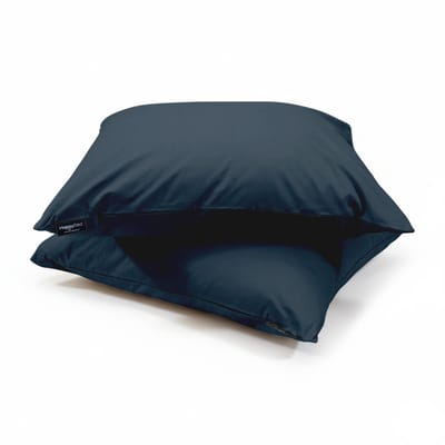 HappyBed Kussenslopen Midnight Navy 60x70 cm - Kussensloop set 2 stuks - 100% Katoen - Ultieme slaapcomfort