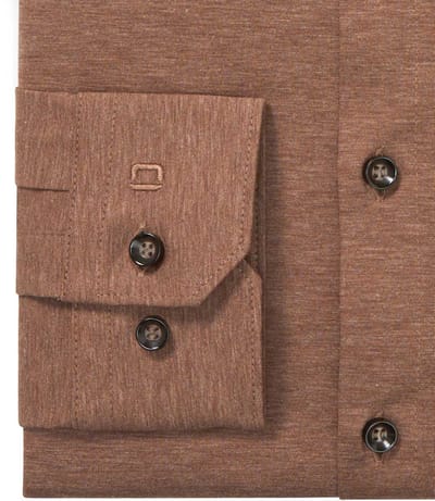 business overhemd Olymp No. Six super slim bruin