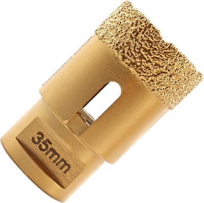 Diamantboor tegelboor 35 mm - M14 draad - vacuüm gebrazed - droog boren in porseleinen tegels - SnelShoppen