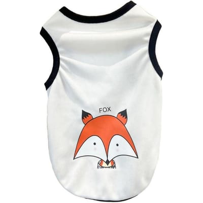 T-shirt fin en maille pour chien, motif animal, gilet en polyester respirant, vêtement d'été pour chiens et chats XL