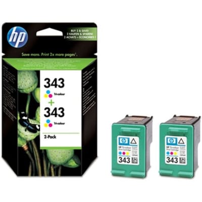 HP 343 - Inktcartridge / Kleur / 2 Pack / Blister (CB332EE)