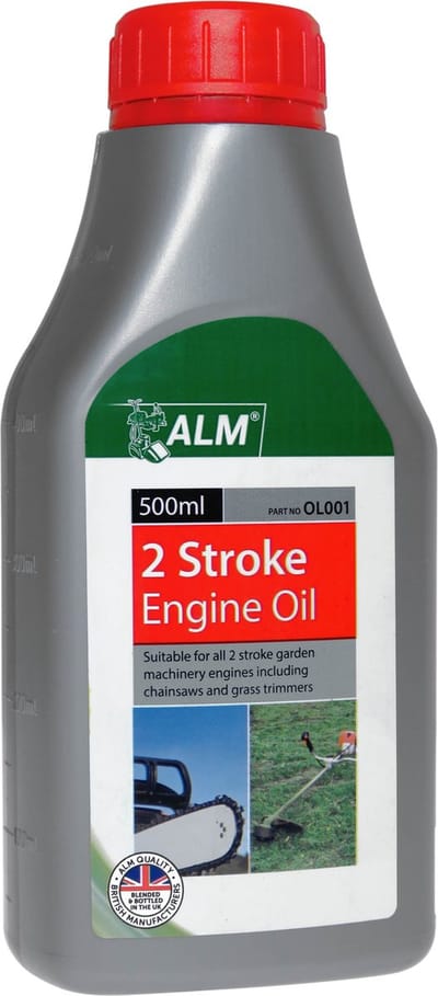 ALM 2-takt motorolie - 500ml - voor grastrimmer - kettingzaag - heggenschaar - bosmaaier - bladblazer - tweetaktolie - tweetakt motor olie