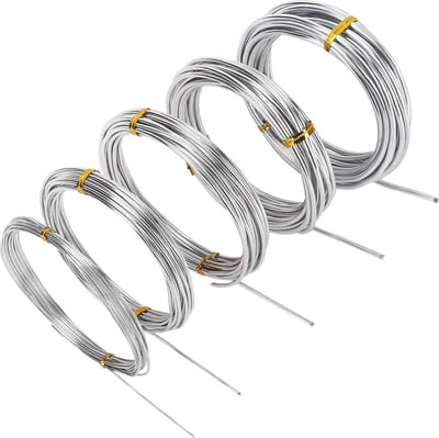 Aluminium Kralen Draad - Set van 5 Maten voor Sieraden en Creatieve Projecten