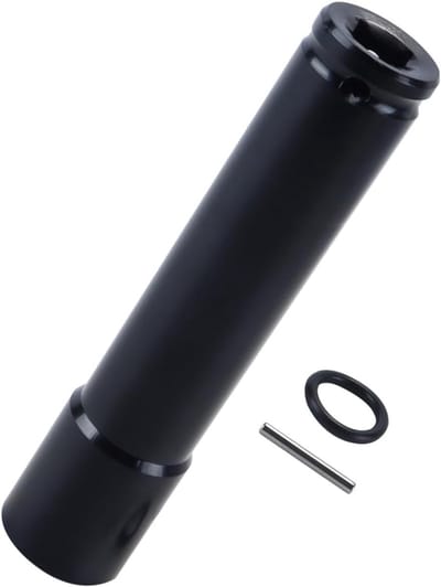 Zeskant dop met diameter 24 mm - 1/2" aandrijving - 32 mm diepe impactdop - ideaal voor langere bouten - ShopVlot