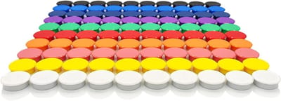 Sterke Magneten voor Magnetische Borden, Kleurrijke Ronde Magneten voor Koelkast en Whiteboard, 10 Kleuren beschikbaar