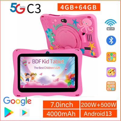 Nieuwe Kids Tablet 7 Inch Quad Core Android 4GB/64GB Google Play WiFi Bluetooth Goedkoop en Eenvoudig Kinderen's Favoriete Cadeau Tablet PC