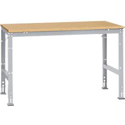 Manuflex werktafel UNIVERSAL Standaard, 1500 x 1000 mm, multiplex natuur, aluminium zilver