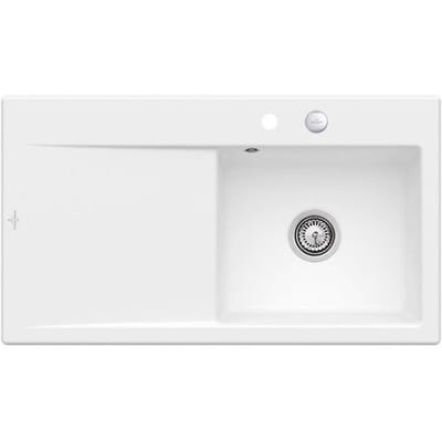 Villeroy & Boch Subway Style 50 sink basin right incl. drain set with excenter operation 335102RWHL1