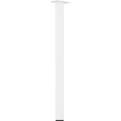 Duraline Meubelpoot Vierkant Staal 5x5x72cm Wit