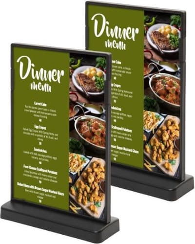 2 pack T Menukaarthouder A5 formaat staand Menuhouder acryl T standaard acryl kaarthouder | menustandaard A5 Folderstandaard Folderhouder