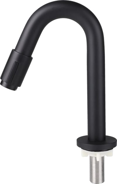 Differnz Fonteinkraan gebogen 19cm mat zwart