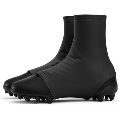 1 Paar Voetbalschoen Covers Sportsok Covers Anti-Slip Anti-Loslating Rekbaar Ademend Voor Honkbal Softball Voetbal zwart
