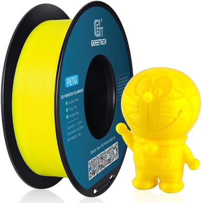 Geeetech PETG Filament Geel 1KG 1.75mm – Sterk & Duurzaam 3D Printer Filament – Hoge Nauwkeurigheid ±0.03 mm – Snelle Levering, Morgen in Huis