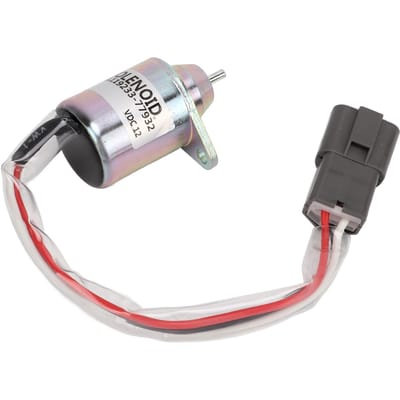 Brandstofafsluit Solenoïdeklep Metaal 3 Aansluitingen 12V 119233‑77932 Vervanging voor John Deere