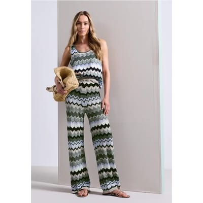 Broek met zigzagpatroon