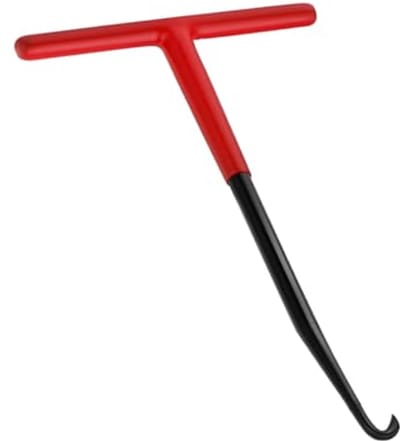 Metalen veerhaak T-greep 16 x 8 cm voor motorfietsen, fietsen en trampolines