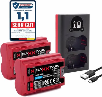 Camera Accu Set - Dubbele Batterij - Fotografie - Dubbele LCD Lader - 200g