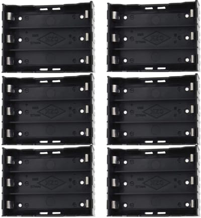 Dailygoody - 18650 batterijhouder - batterijopbergdoos - veilig en duurzaam - kunststof - batterijbox - ideaal voor dagelijks gebruik - 6 stuks