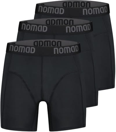 NOMAD® Boxershorts Heren 3 Pack | Maat S Zwart | Comfortable Active Sport Boxershort | Boxers Heren | Lichtgewicht