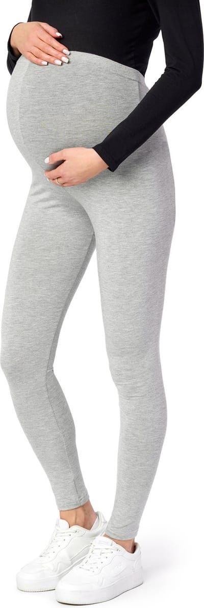 Be Mammy BE-Leggings-02 Dames Zwangerschapsleggings - Lang - Viscose - Elasthan - Gemêleerd - XL