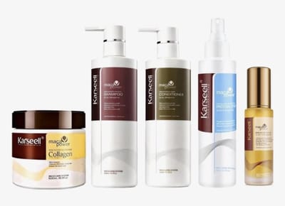 Karseell - Haarmasker 500 ml + Shampoo 500 ml + Conditioner 500ml + Maca Care System Protein Spray 200 ml + Haarolie 50 ml - Extra Bundelvoordeel