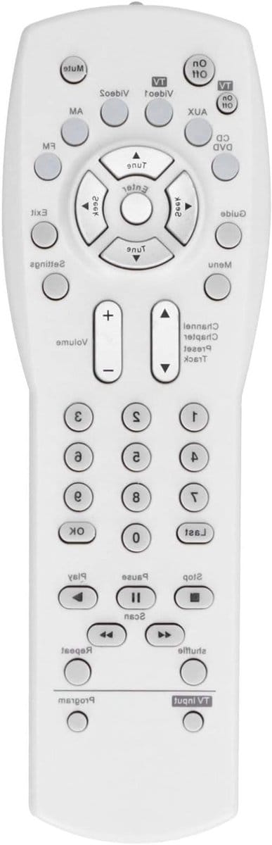 Vervangende Afstandsbediening voor AV 321 Series - Geschikt voor TV, DVD, VCR, AUX en Audio/Video Systemen (Wit)
