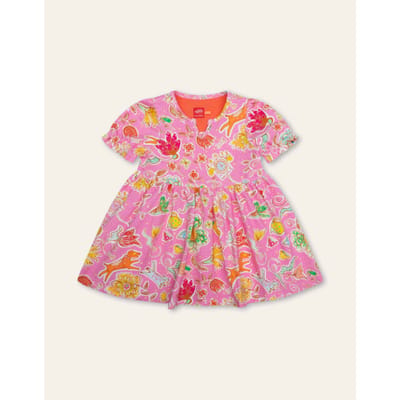 Oilily Dimmy Jurk- maat122/7yr Fuchsia Roze