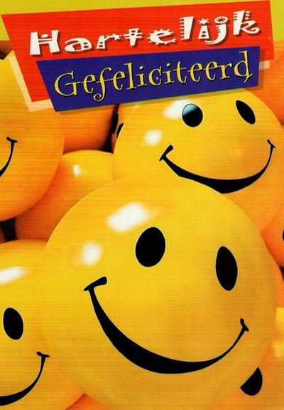 Hartelijk gefeliciteerd met je verjaardag! Speciaal voor jou is deze vrolijke kaart met een afbeelding van leuke smileys. Leuk om zo te geven of om bij een cadeau te voegen. Een dubbele wenskaart inclusief envelop en in folie verpakt.