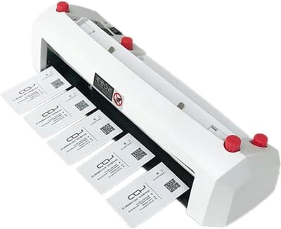 Automatische snijmachine - Kaartsnijder - Visitekaartjes maken - 9-blads snijset - A4 formaat - Zwart