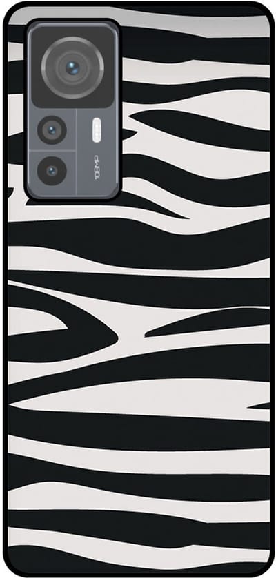Smartphonica Telefoonhoesje Geschikt voor Xiaomi 12T / 12T Pro met zebra opdruk - TPU backcover case zebra design - Zwart Wit geschikt voor Xiaomi 12T;Xiaomi 12T Pro