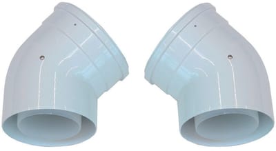Vaillant Bocht 45 graden 110/160 mm (2 st.) concentrisch PP, 0020106379