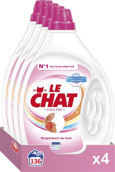 Le Chat Sensitive Gel Color - Vloeibaar Wasmiddel - 136 wasbeurten