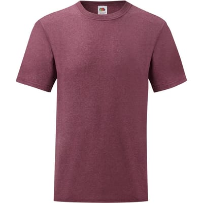 Fruit of the Loom Unisex Adult Waardevol T-Shirt (Heide Bourgogne)