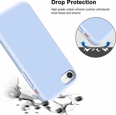 ShieldCase Silicone case geschikt voor Apple iPhone SE 2020 / SE 2022 hoesje - optimale bescherming - perfecte pasvorm - TPU Materiaal - paars