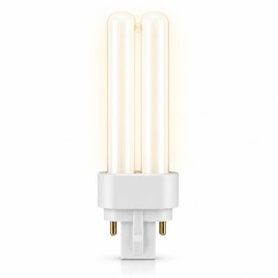 1x Stick Spaarlamp G24q-2 - 18W - Warm Wit Licht (2700K) - 1210 lm - 10 jaar - Niet Dimbaar
