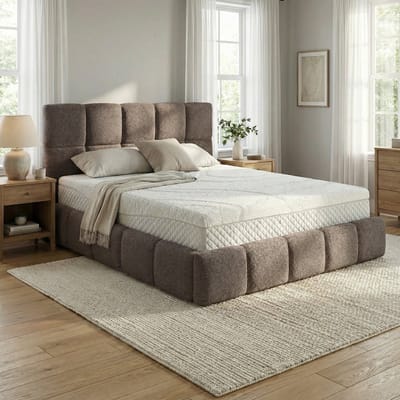 Mörgenn Bed Calma - Luxe Bedframe met Opbergruimte - Taupe (Anthology 06) - 160x200 cm - Zonder Matras
