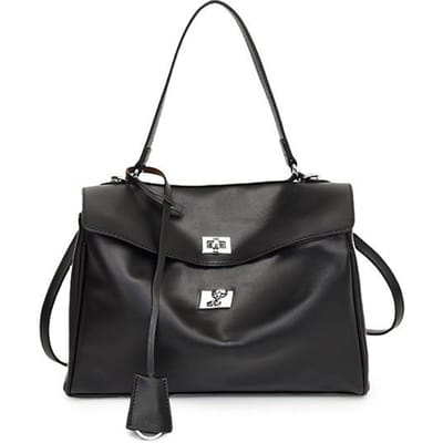 Sac fourre-tout de grande capacité pour les trajets quotidiens Sac à bandoulière Sac messager Nouvelle mode pour femmes black