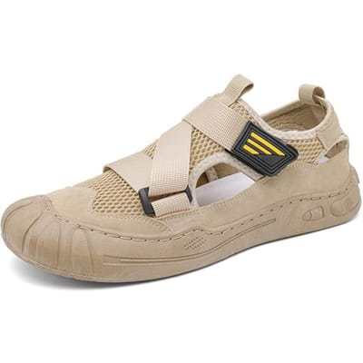 Chaussures d'extérieur imperméables pour hommes, chaussures de conduite, chaussures de bureau décontractées pour hommes, sandales d'été respirantes pour hommes, chaussures de plage de haute qualité 44 marron