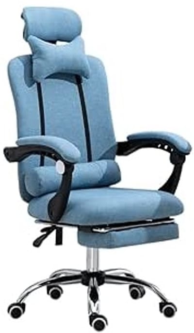 Ergonomische Gaming Bureaustoel Reclining Mesh Computerstoel met Verstelbare Hoofdsteun en Lendensteun – Comfortabele Home Office Schrijftafel Stoel Ademend Design C