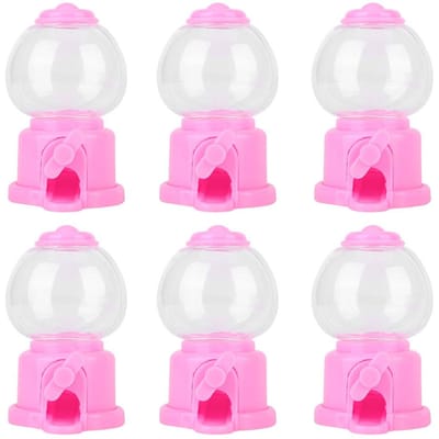 6 Pièces Mini Boîte de Rangement à Bonbons Forme Mignonne Distributeur de Machine à Bonbons pour Enfants