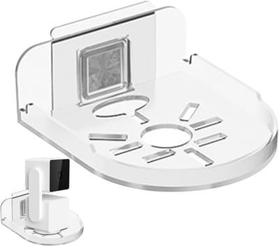 Camera Wandmontagebeugel - Beveiligingscamera Houder - Camera Beveiligen - Zonder Boren - 38 x 25 x 43 mm - Transparant