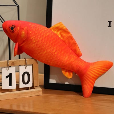 30-100cm Levensgetrouwe Koi Vis Pluche Speelgoed Kussen Kleurrijk Rood Goud Goudvis Zacht Knuffeldier Huisdecoratie Cadeau Voor Kinderen about 30cm