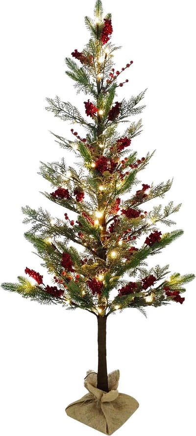 Dekoratief | Decoratieboom 'Canadian Berry', 60 LED, 150cm | A245006