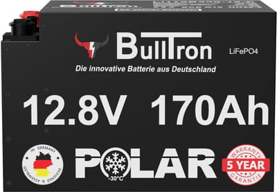 BullTron Polar – Lithium Camper accu – 12,8V 170Ah LiFePO4 – Bluetooth BMS – AGM vervanger