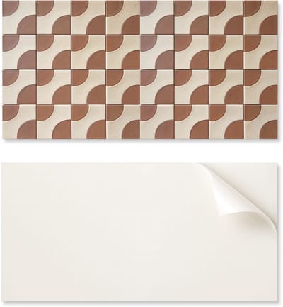 Decoratief zelfklevend vinyl wandpaneel 100x50 cm met geometrisch patroon.