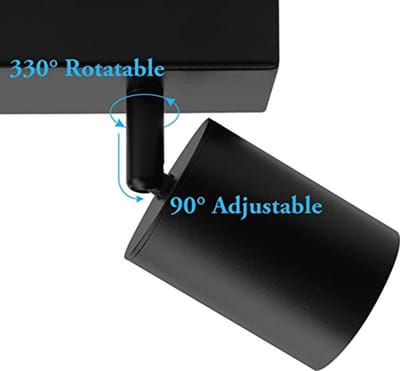 Moderne Draaibare Plafondlamp met 3 Spots - Zwart GU10 voor Keuken, Slaapkamer, Woonkamer en Hal