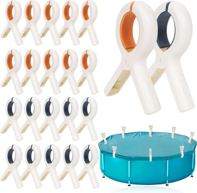 Zwembad klemmen - 20 stuks, 13cm, voor hoes en laken