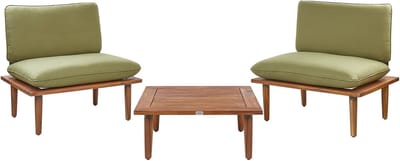 FRASCATI - Loungeset voor 2 - Olijfgroen - Acaciahout